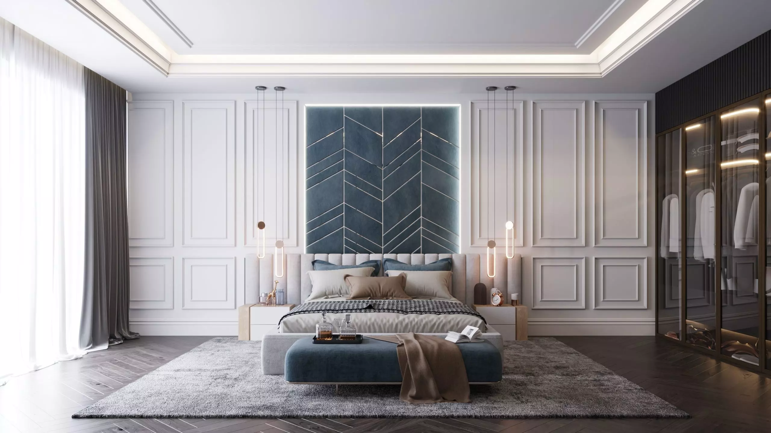 Archmodels vol 284 - collection of bedroom sets 3D model_0