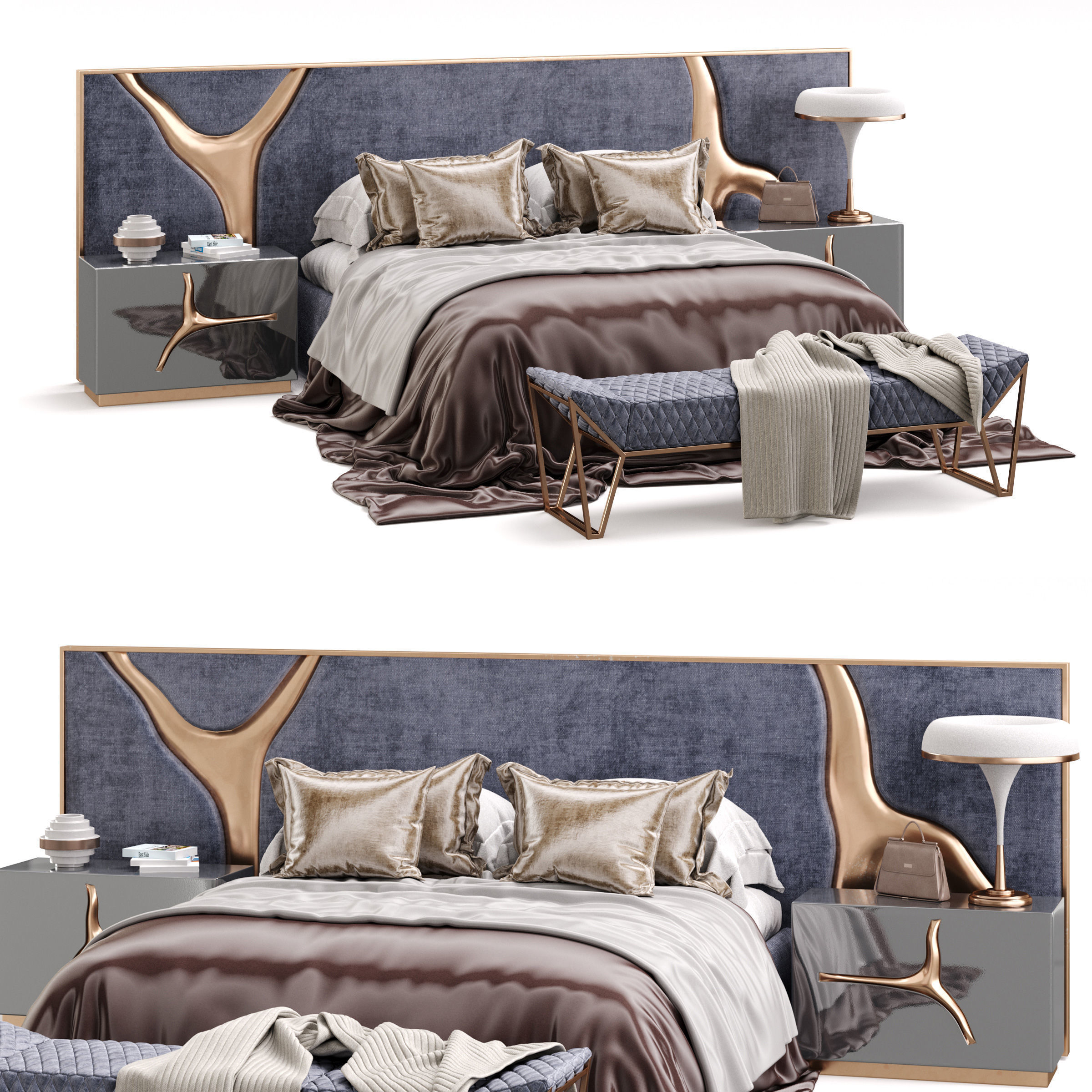 Archmodels vol 284 - collection of bedroom sets 3D model_12