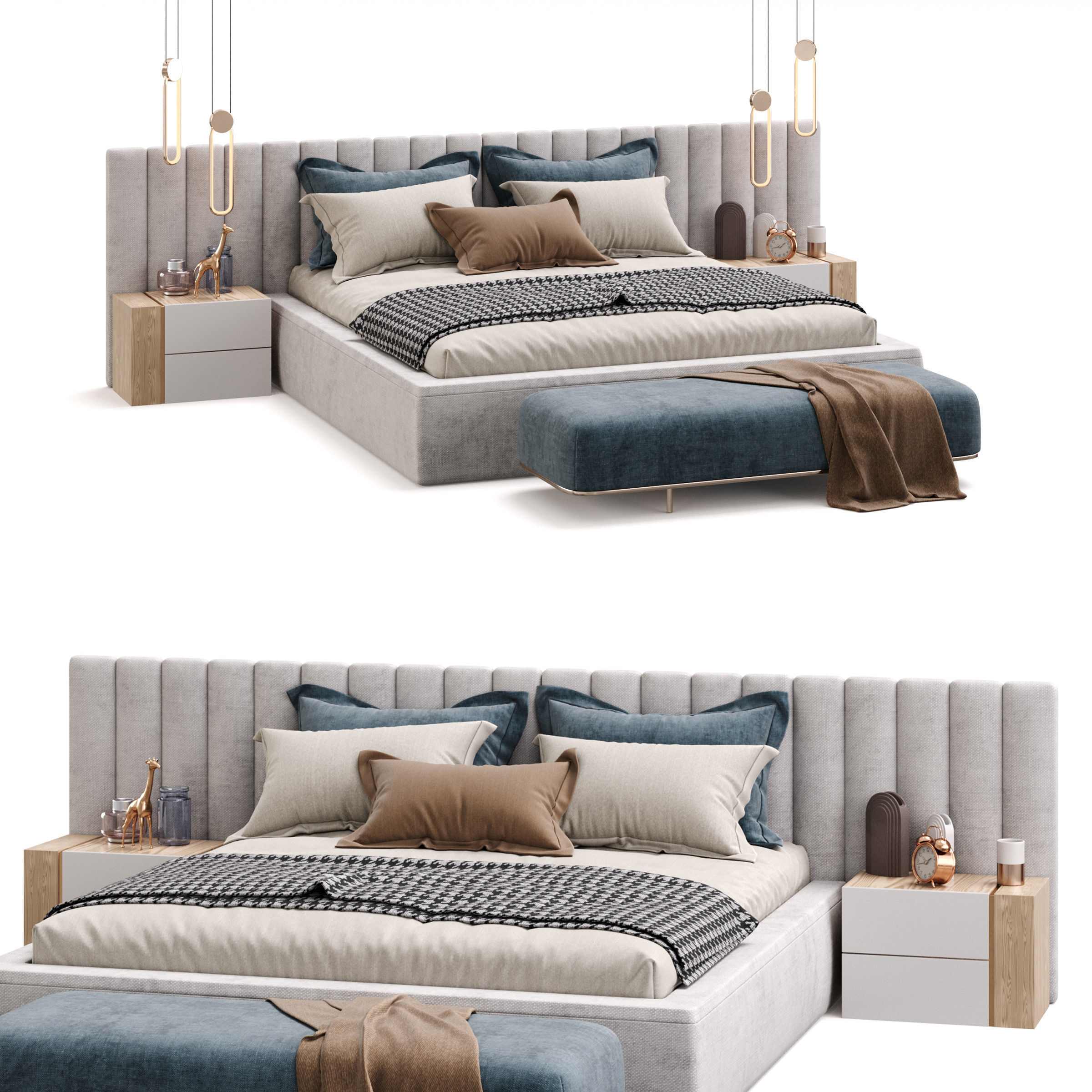 Archmodels vol 284 - collection of bedroom sets 3D model_10