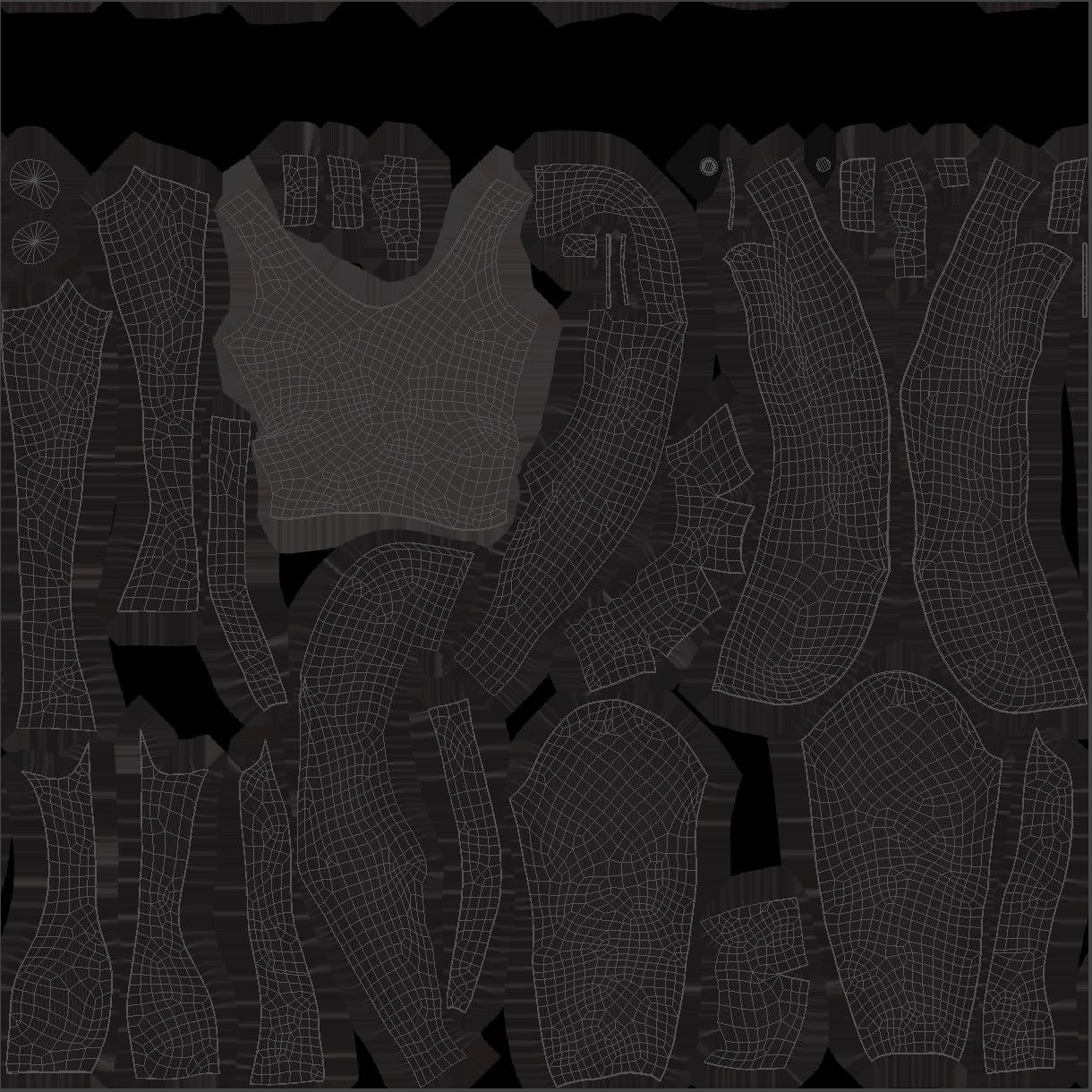 Blazer 35 - All MH Bodies - UE5 Skeletons - Rigged Low-poly 3D model_13