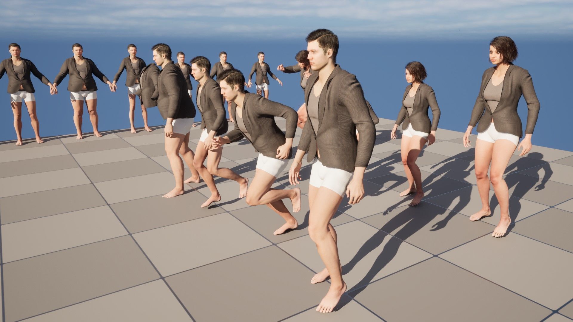 Blazer 35 - All MH Bodies - UE5 Skeletons - Rigged Low-poly 3D model_17