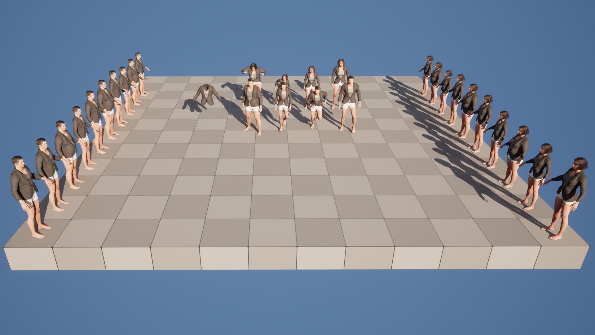 Blazer 35 - All MH Bodies - UE5 Skeletons - Rigged Low-poly 3D model_14