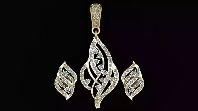 DIAMOND SPIRAL LOCKET SET 3D PRINTABLE MODEL