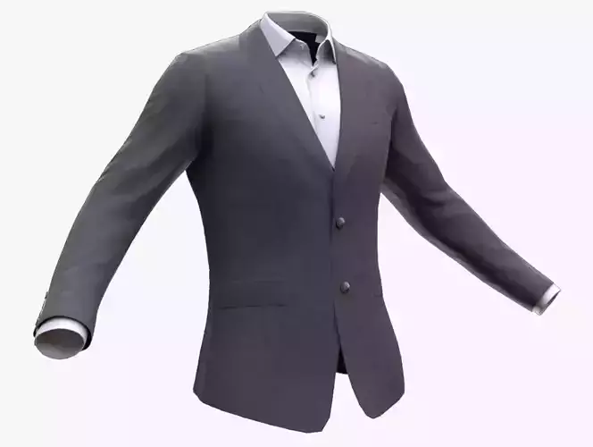 Business Jacket 34 - All MH Bodies - UE5 Skeletons - Rigged Low-poly 3D model