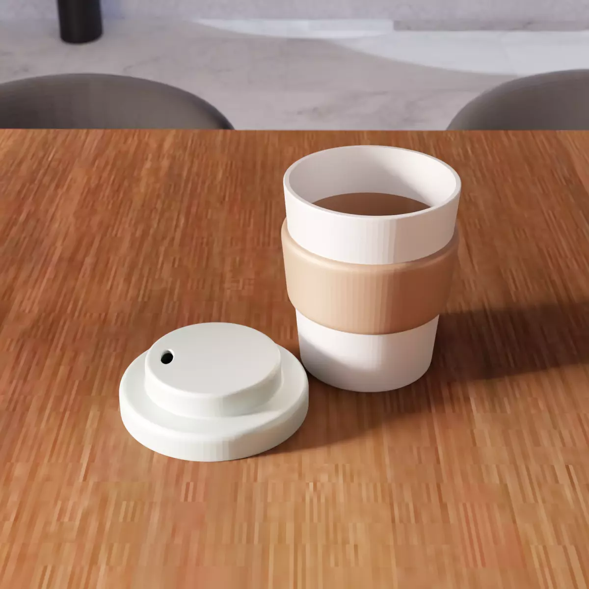 Plastic Coffee Cup - 307 3D print model_1