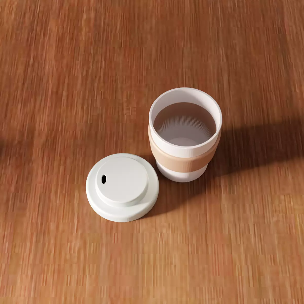 Plastic Coffee Cup - 307 3D print model_3