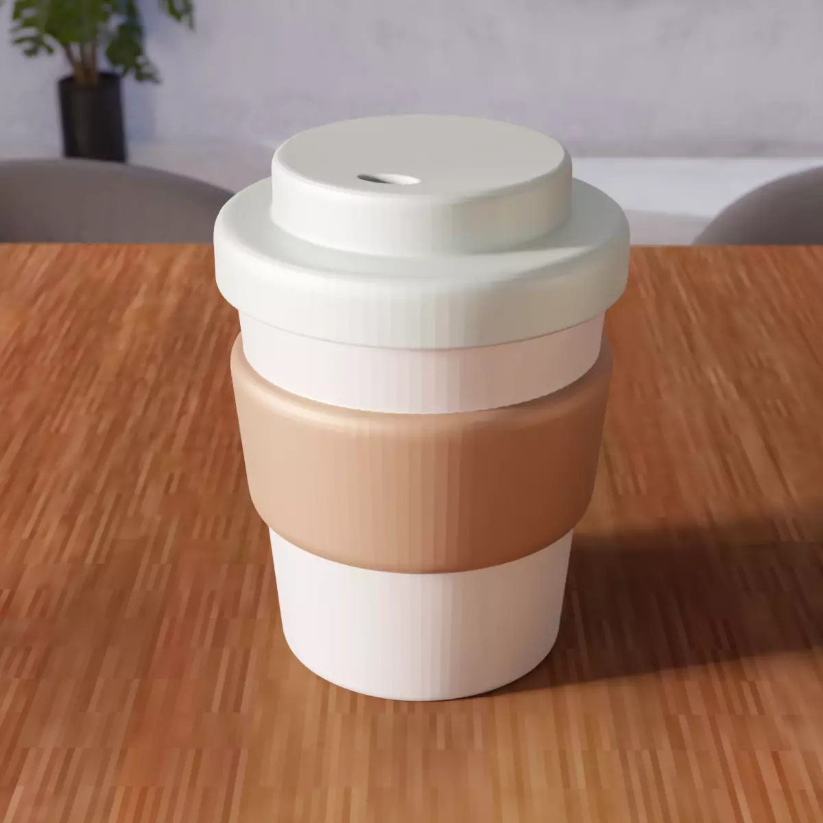Plastic Coffee Cup - 307 3D print model_0
