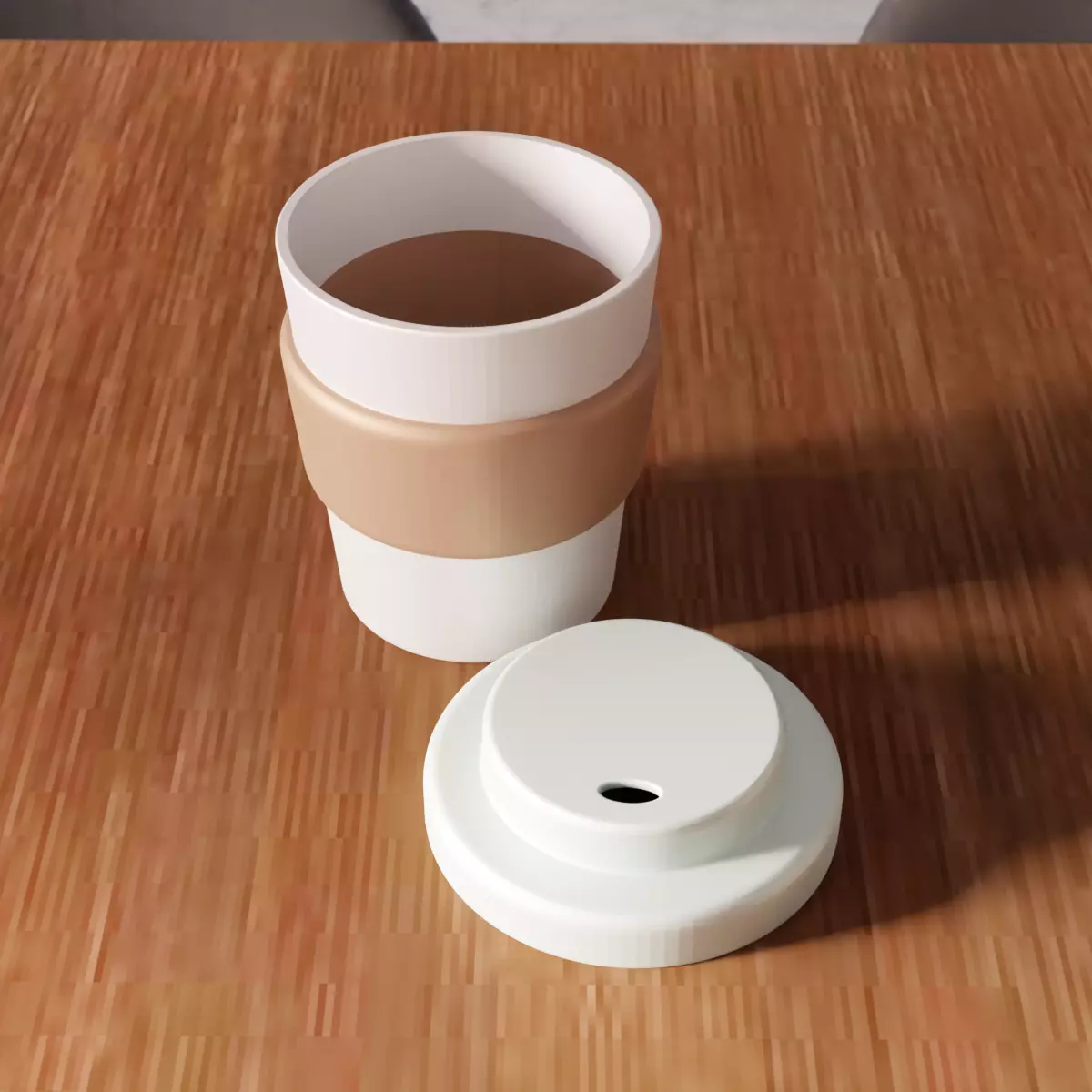 Plastic Coffee Cup - 307 3D print model_4