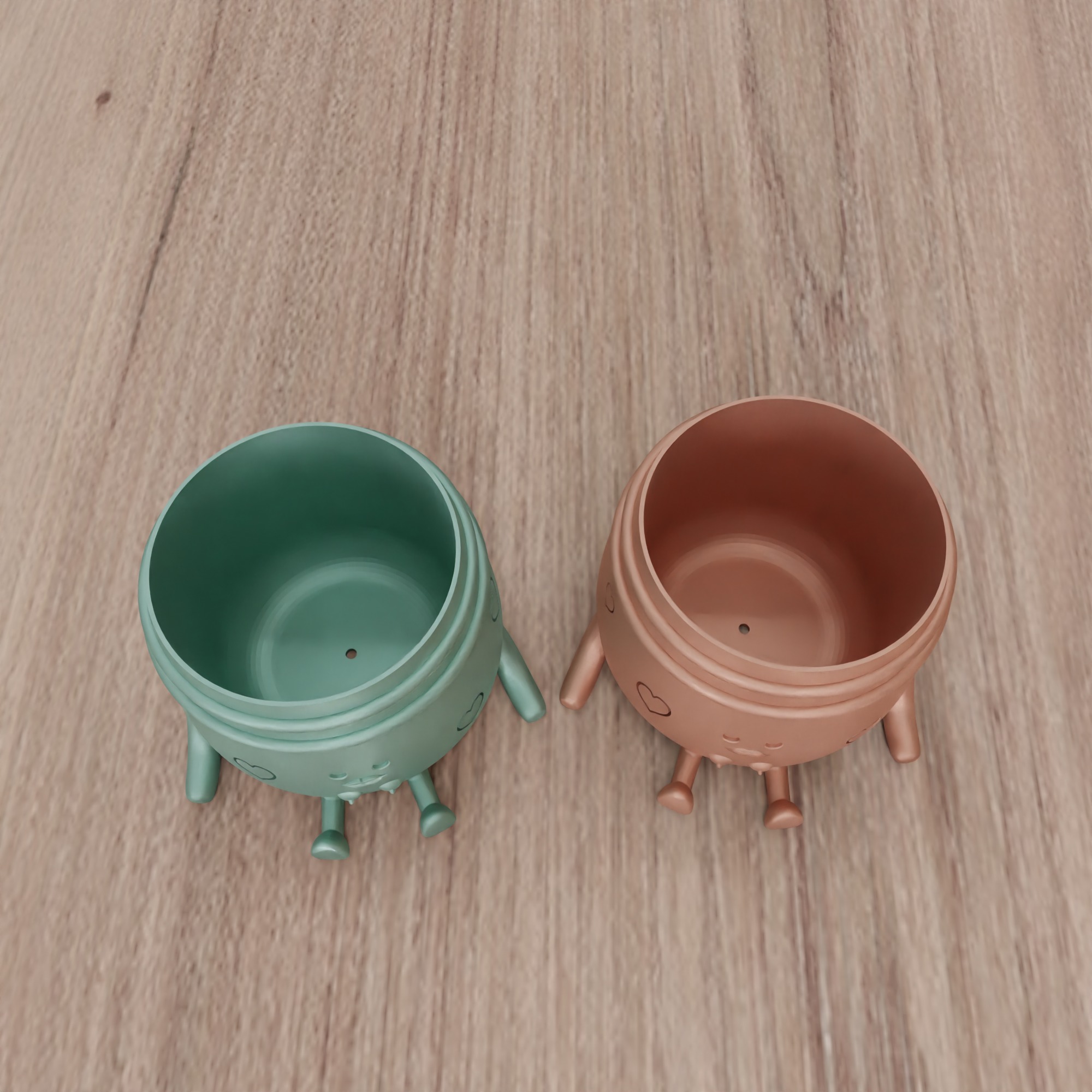 Sitting Cute Planters with 2 Breast and 2 Lip Versions - 306 3D print model_10