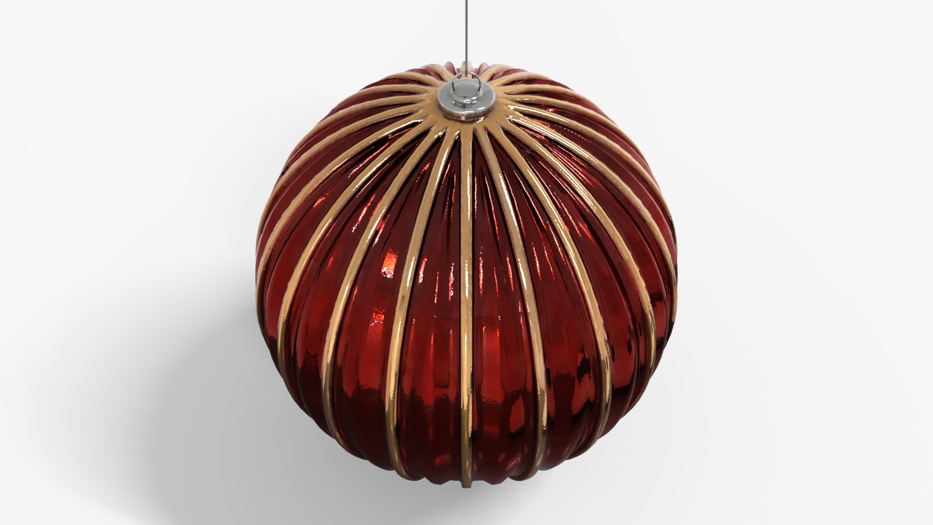 Ornaments Christmas Light Low-poly 3D model_3