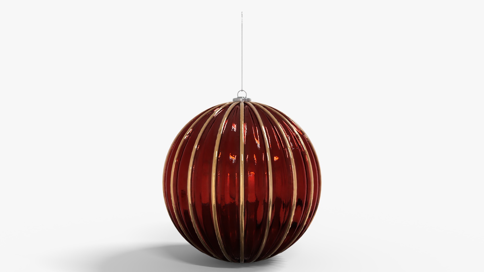 Ornaments Christmas Light Low-poly 3D model_1