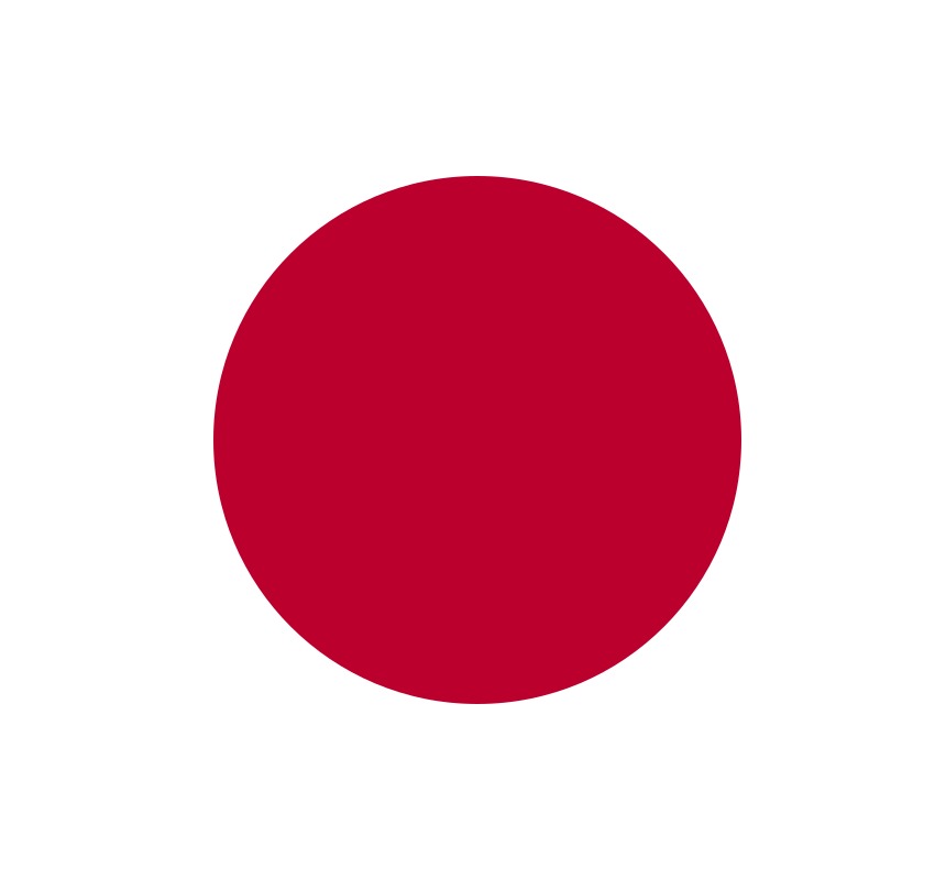 Japan Flag on a luxury golden medal badge 3D model_29