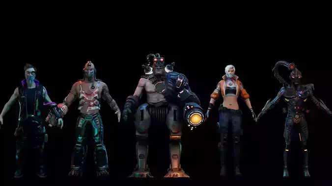 Cyberpunk Characters 