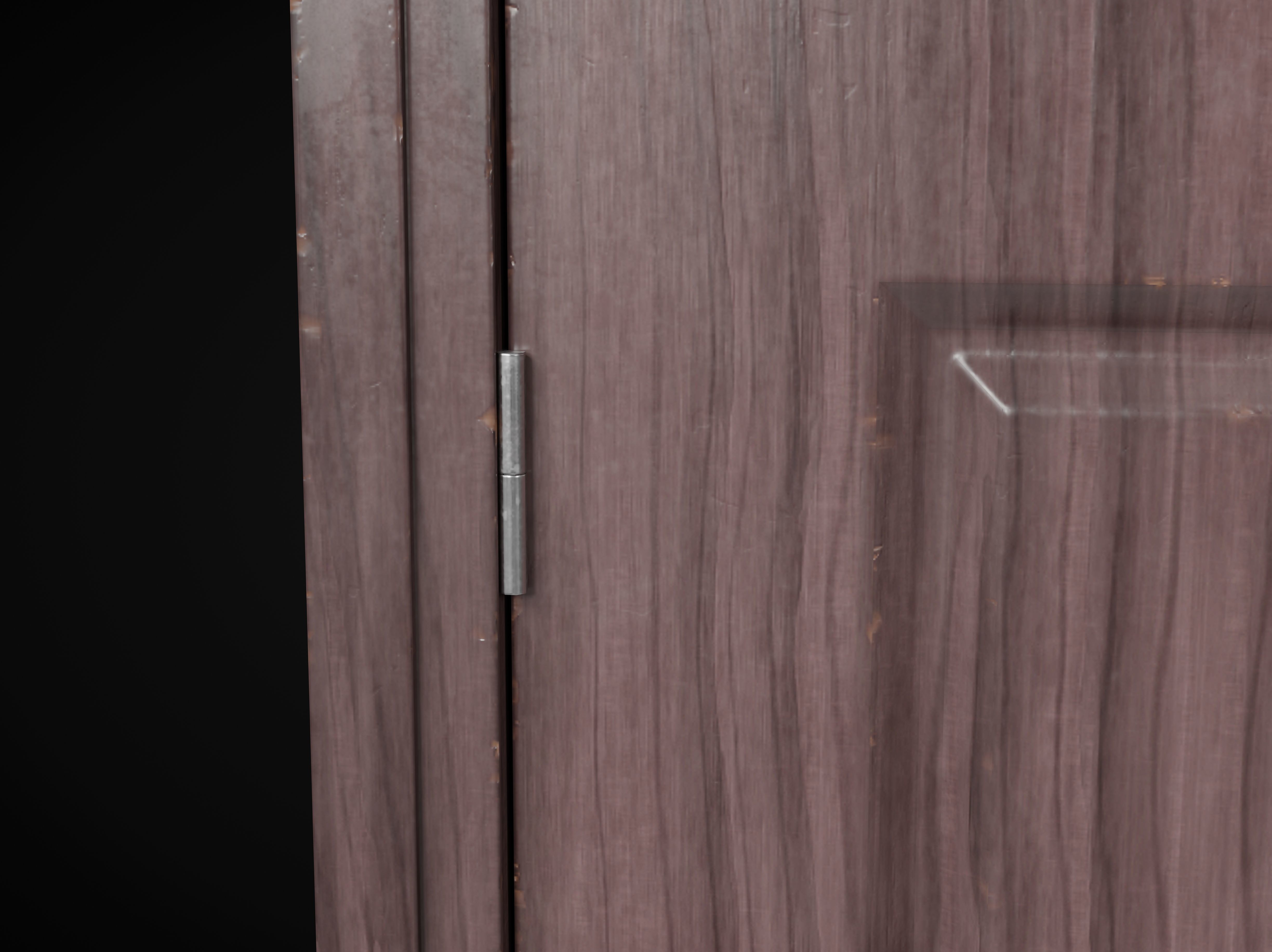 Collection of wooden doors Low-poly 3D model_19