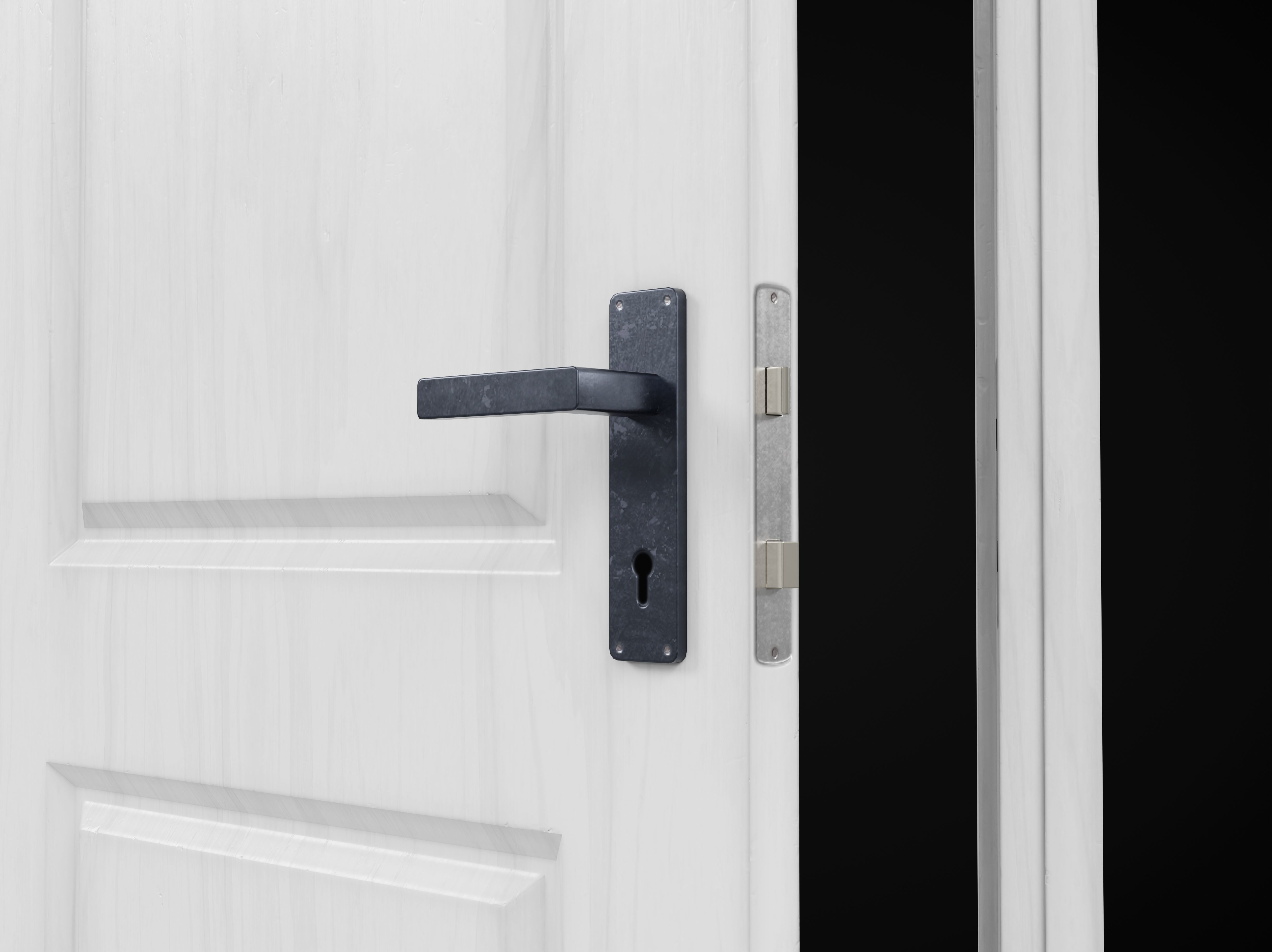 Collection of wooden doors Low-poly 3D model_12