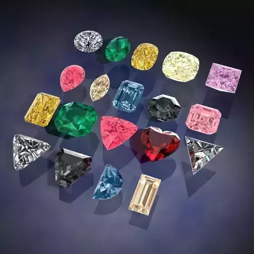 Different diamond shapes - pack