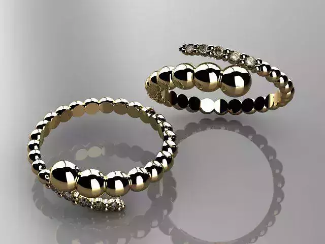 snake ball ring