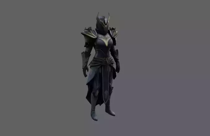 Armored Fantasy Warrior Character