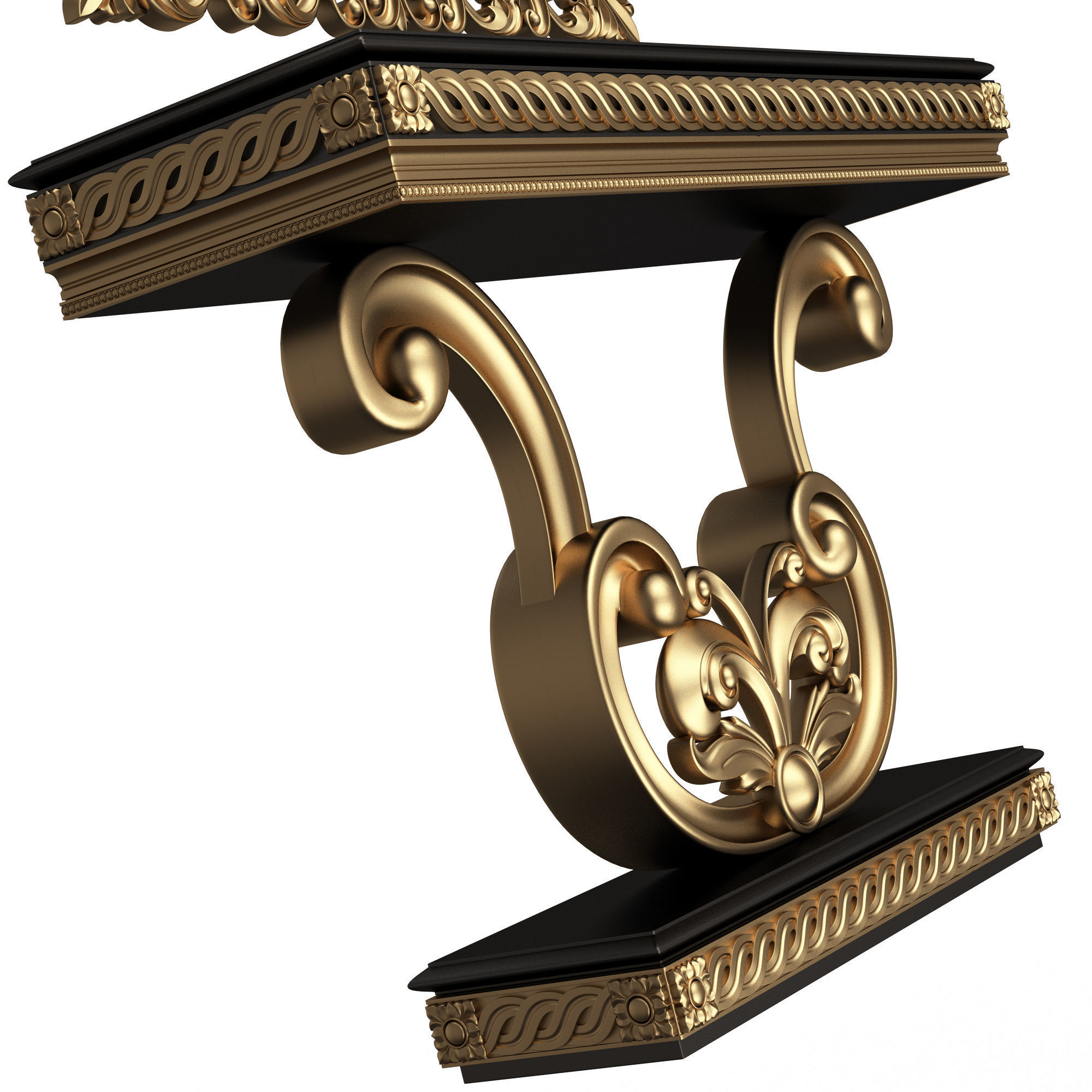 Classic Console Table Collection Low-poly 3D model_99