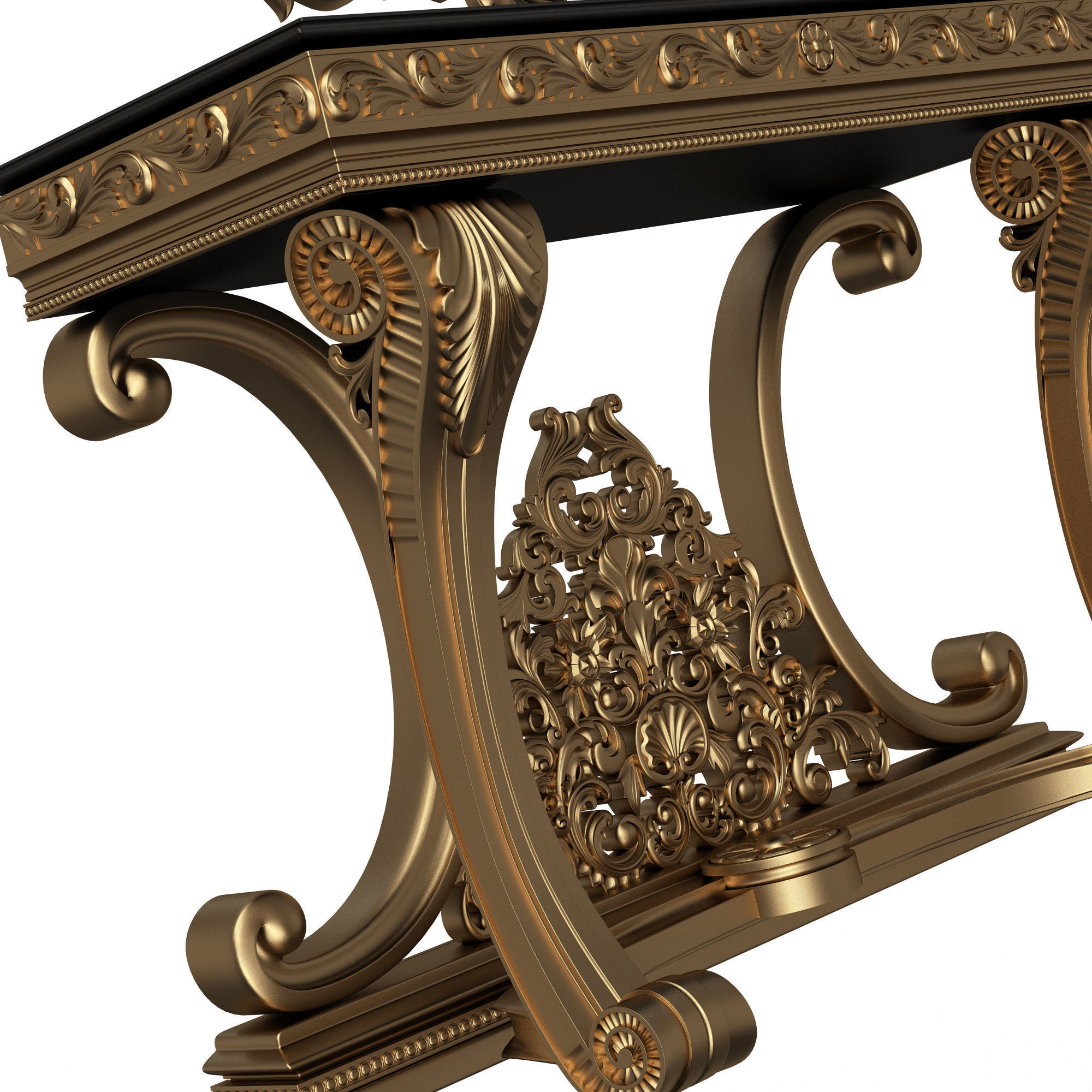 Classic Console Table Collection Low-poly 3D model_85