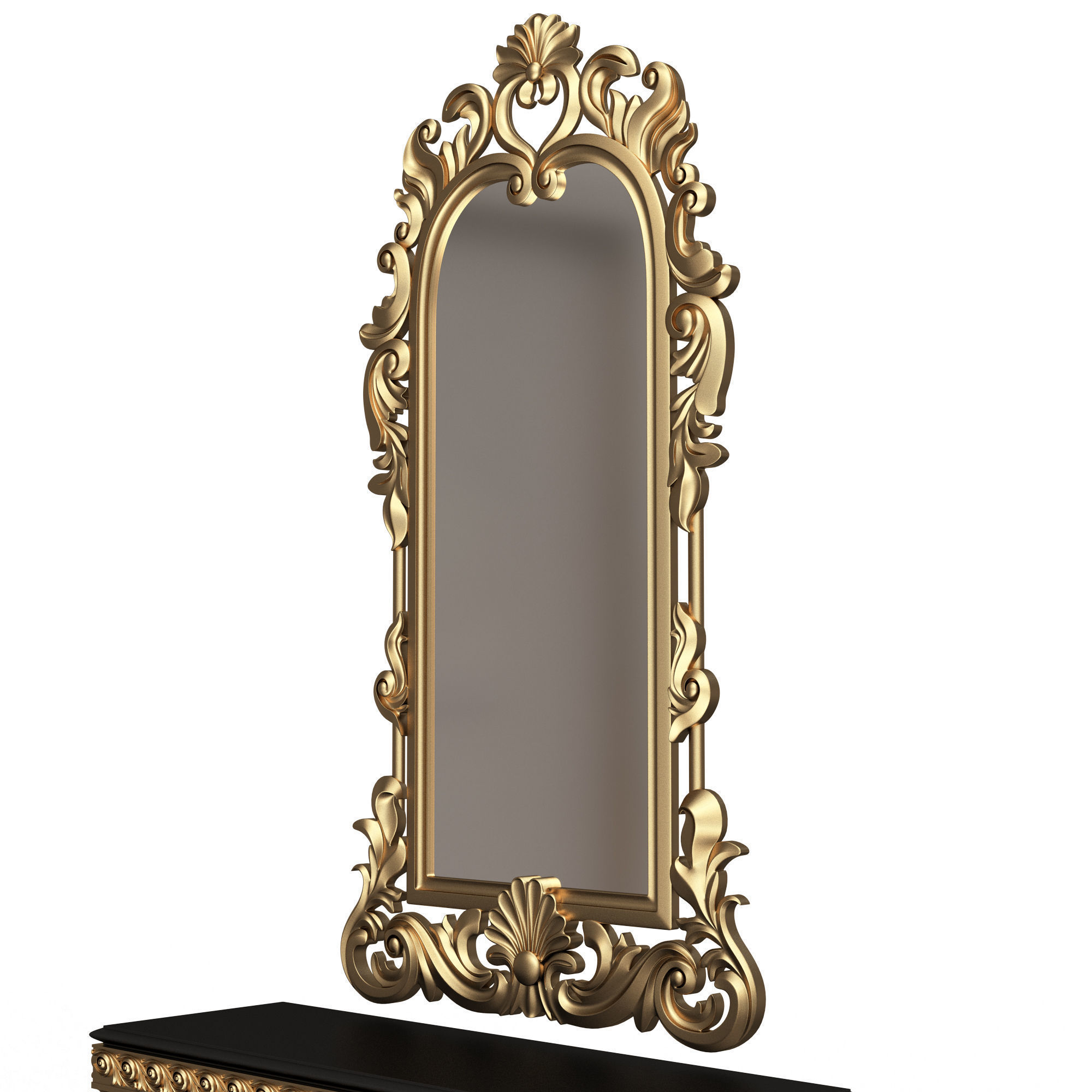 Classic Console Table Collection Low-poly 3D model_49