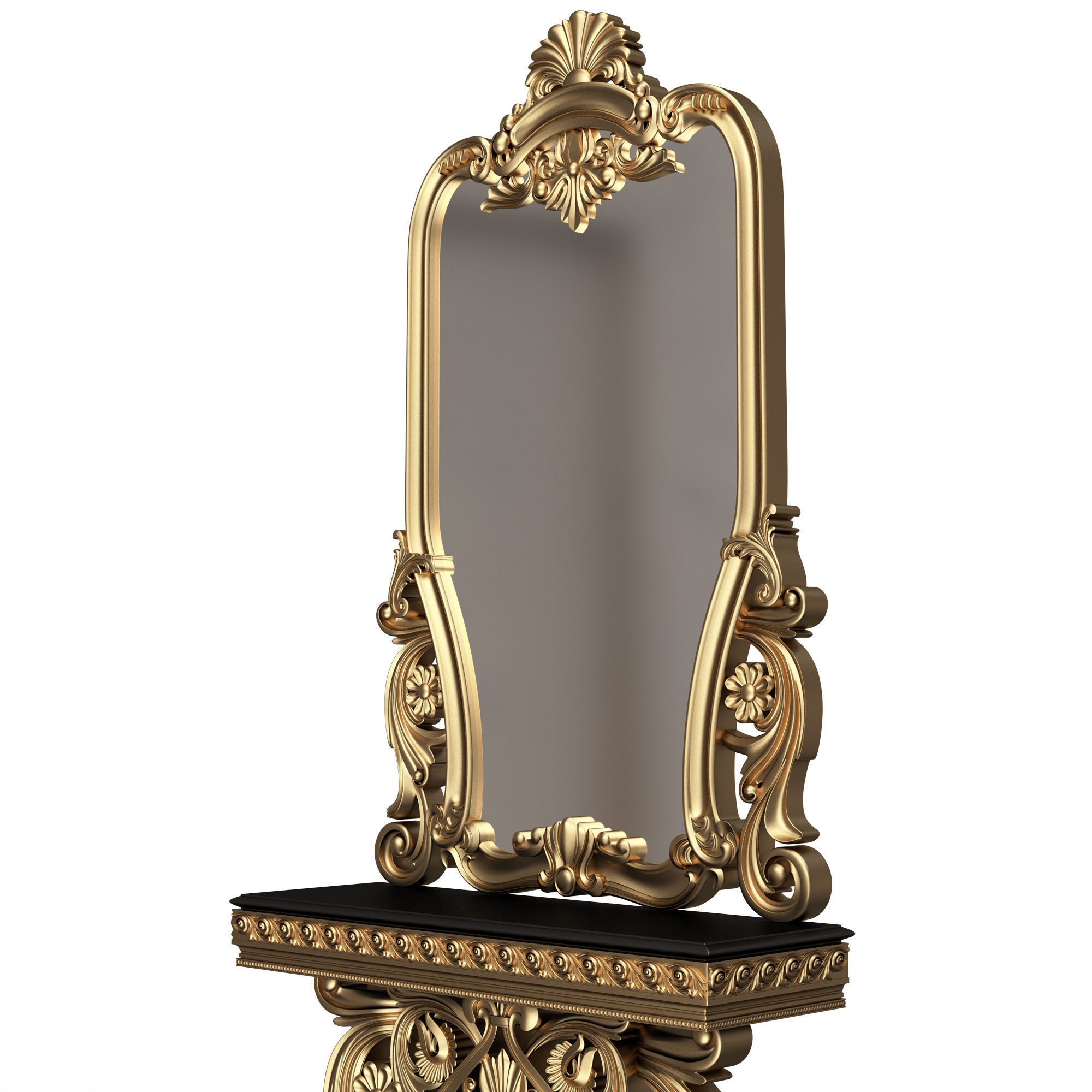 Classic Console Table Collection Low-poly 3D model_56