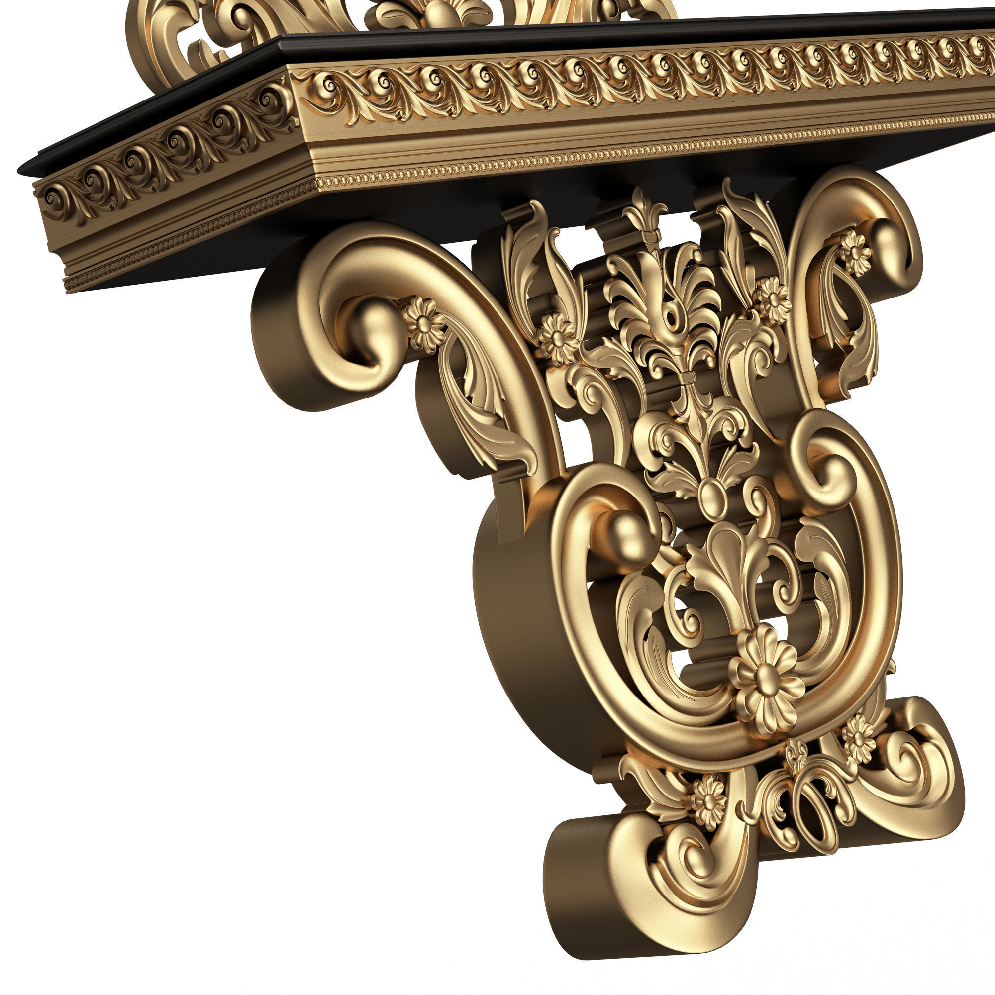 Classic Console Table Collection Low-poly 3D model_50