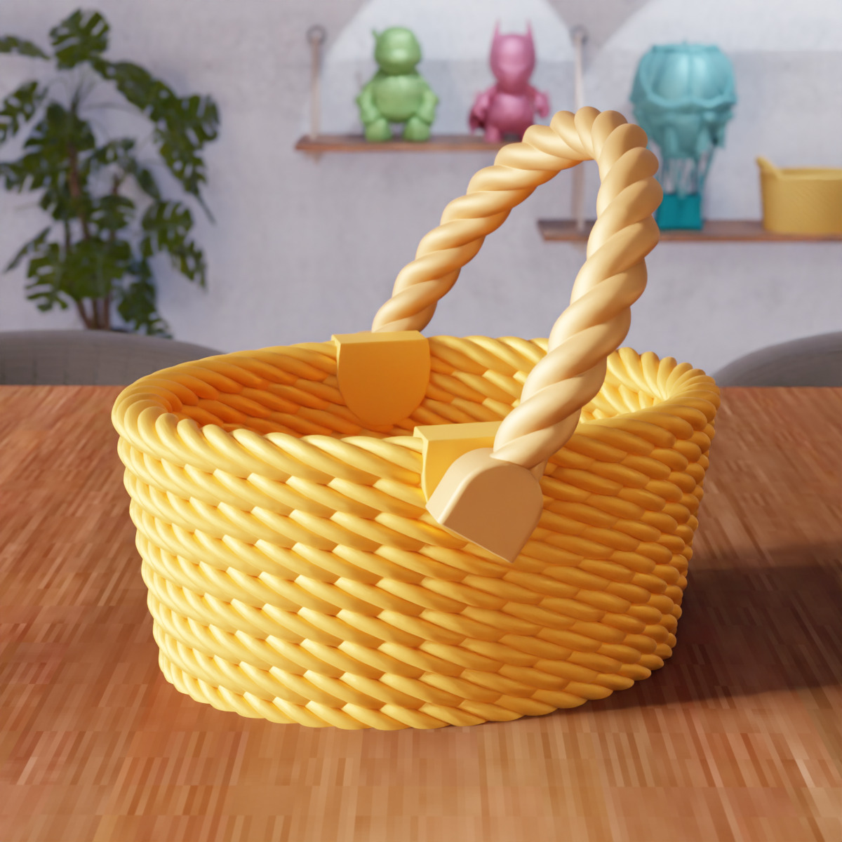 Wicker Mesh Basket V3 - 300 3D print model_5