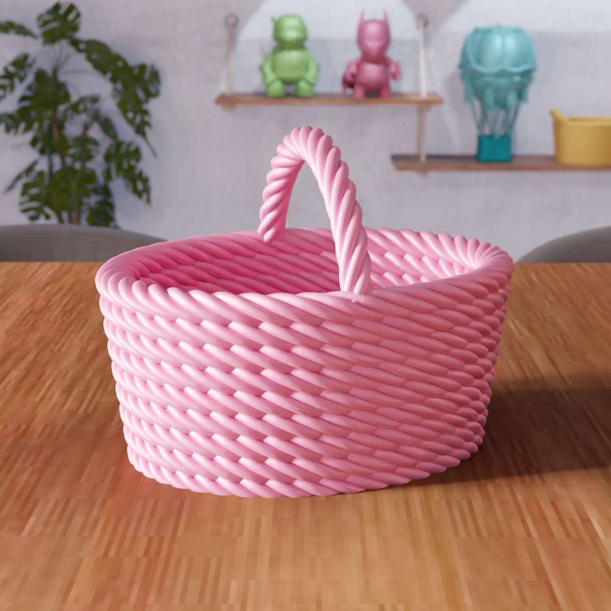 Wicker Mesh Basket V3 - 300 3D print model_2