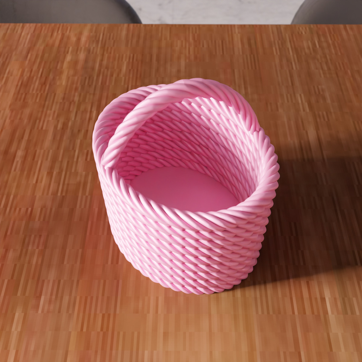 Wicker Mesh Basket V3 - 300 3D print model_6