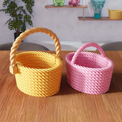 Wicker Mesh Basket V3 - 300 3D print model