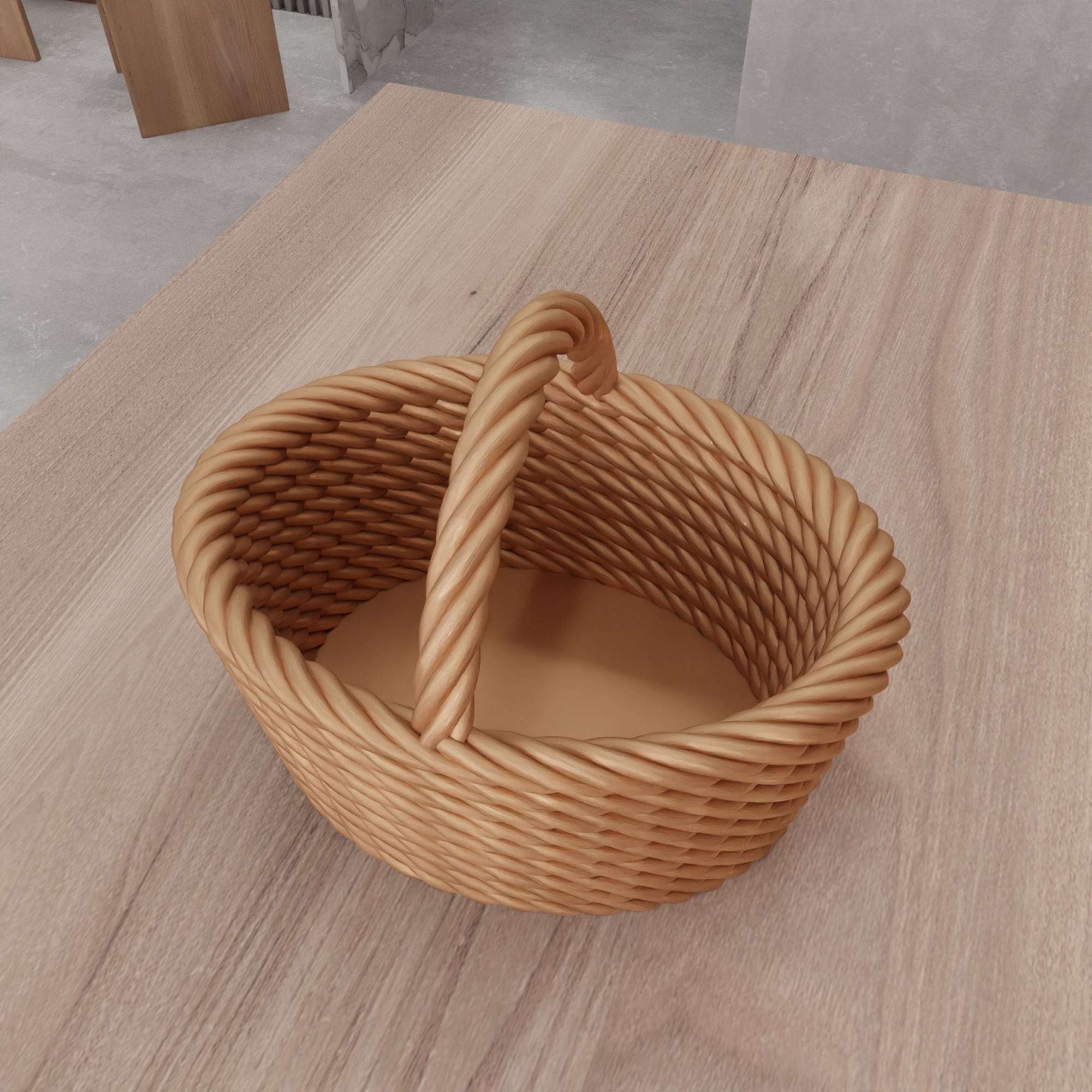 Wicker Mesh Basket V3 - 300 3D print model_11