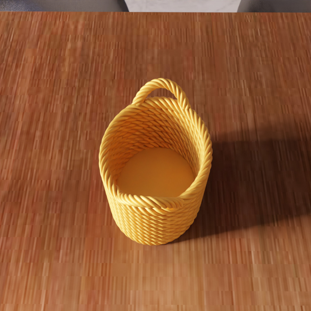 Wicker Mesh Basket V2 - 299 3D print model_5