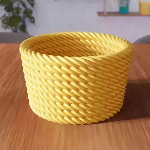 Wicker Mesh Basket - 298 3D print model