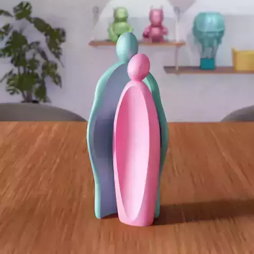 Man and Woman Figure - 296 3D print model
