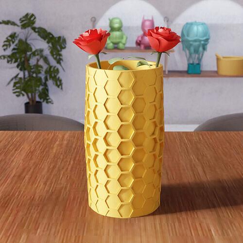 Honeycomb Vase V3 - 295 3D print model