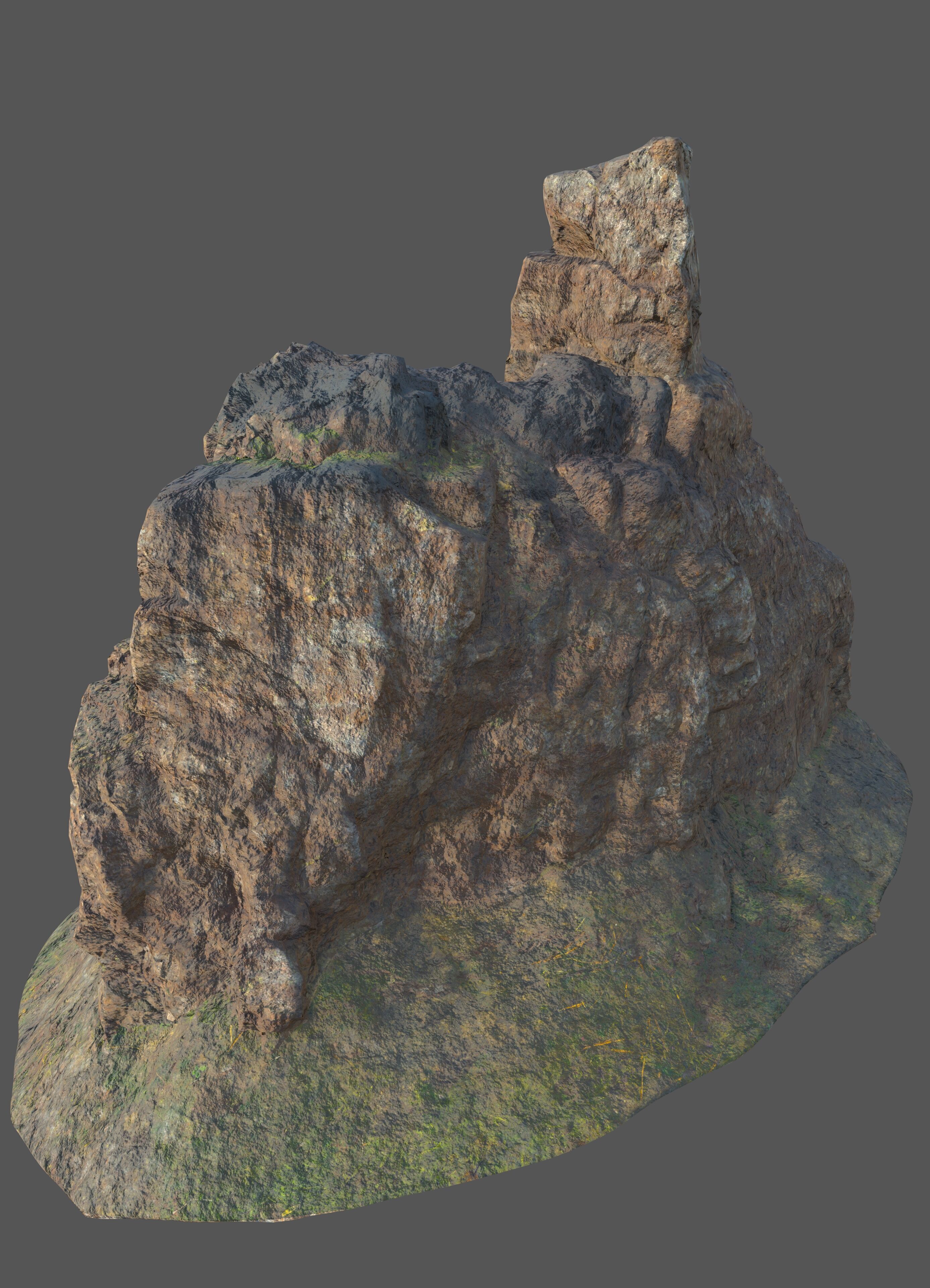 Rock Mountain A2 3D model_9