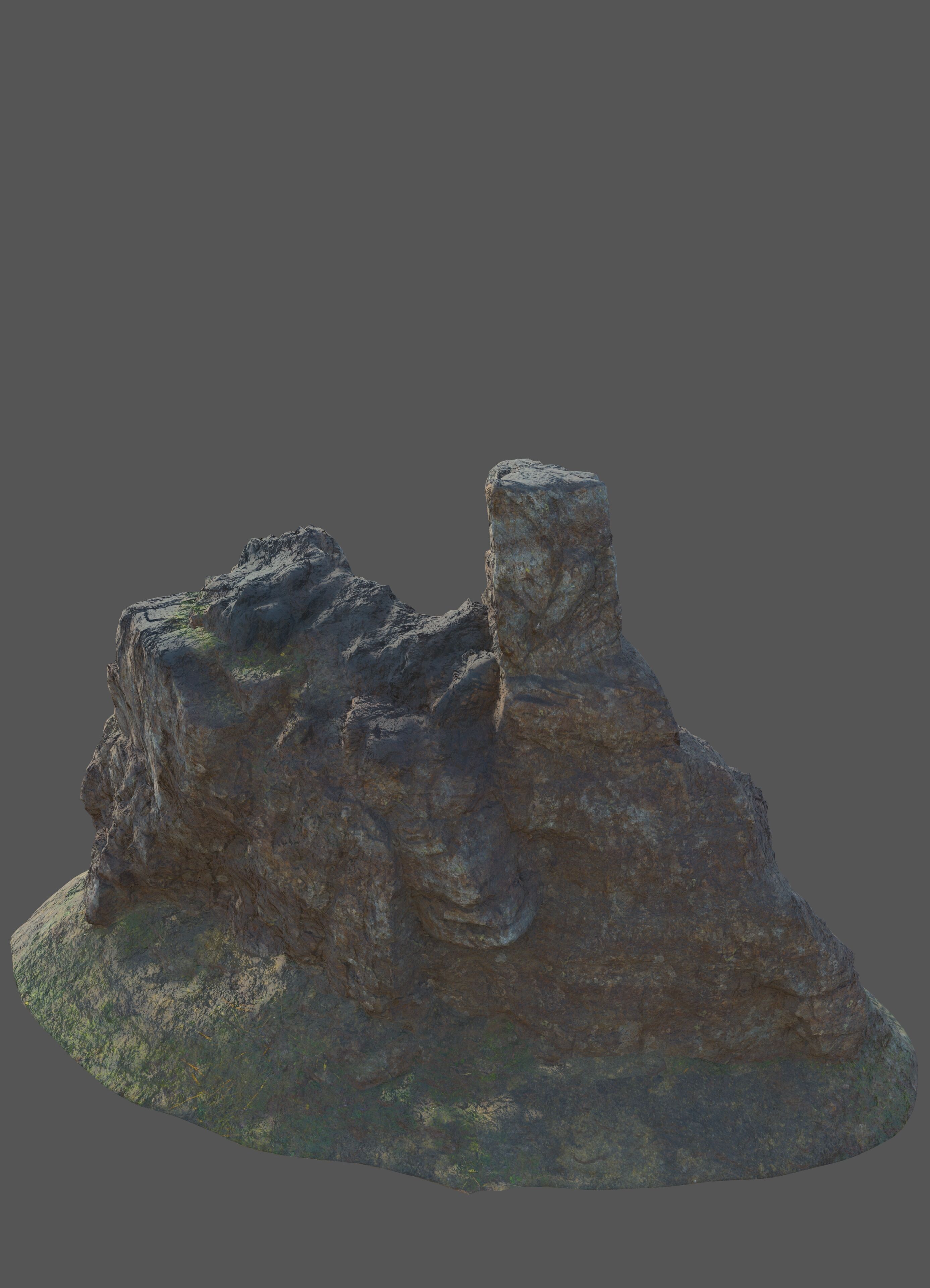 Rock Mountain A2 3D model_7