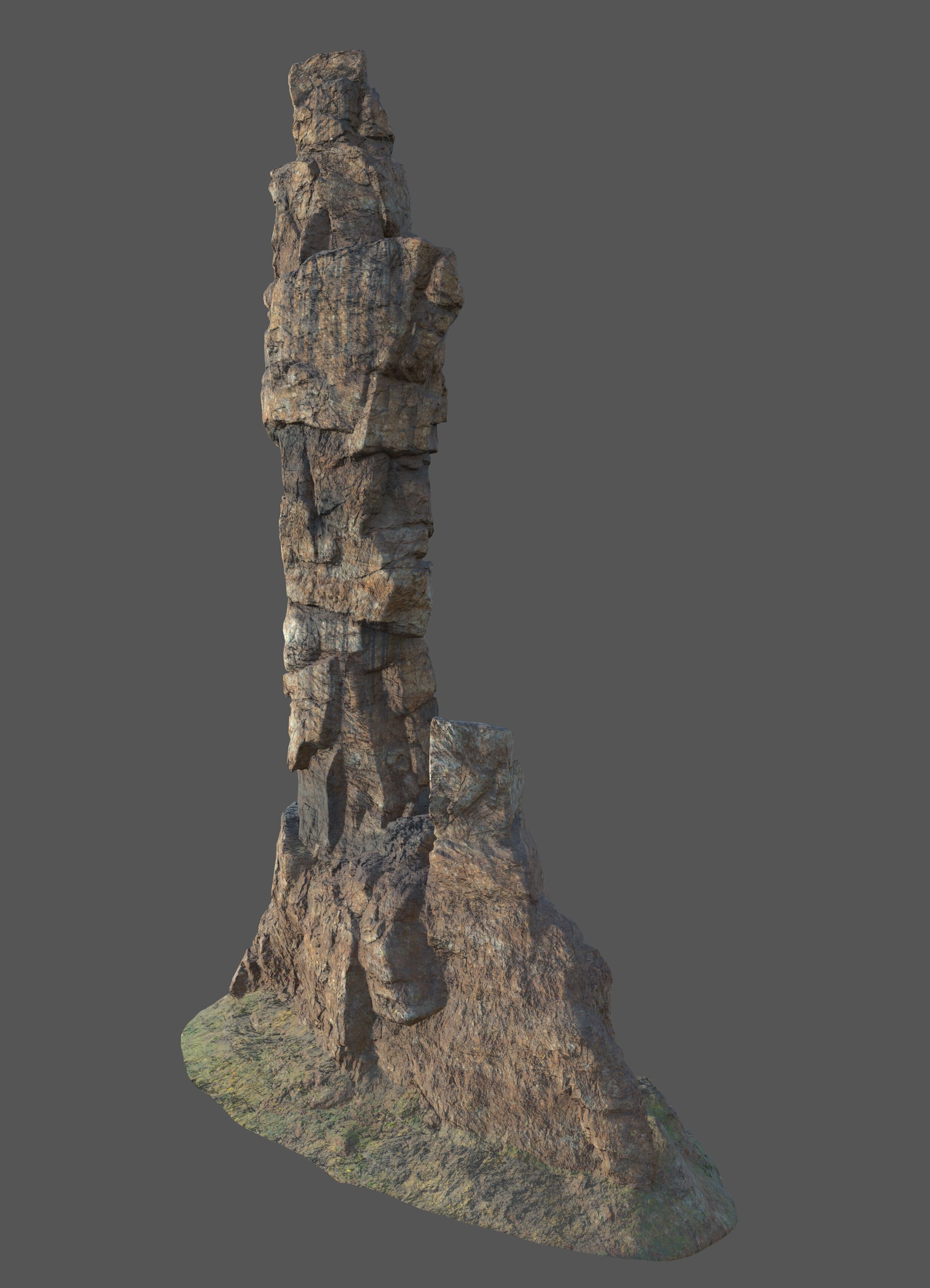 Rock Mountain A2 3D model_1