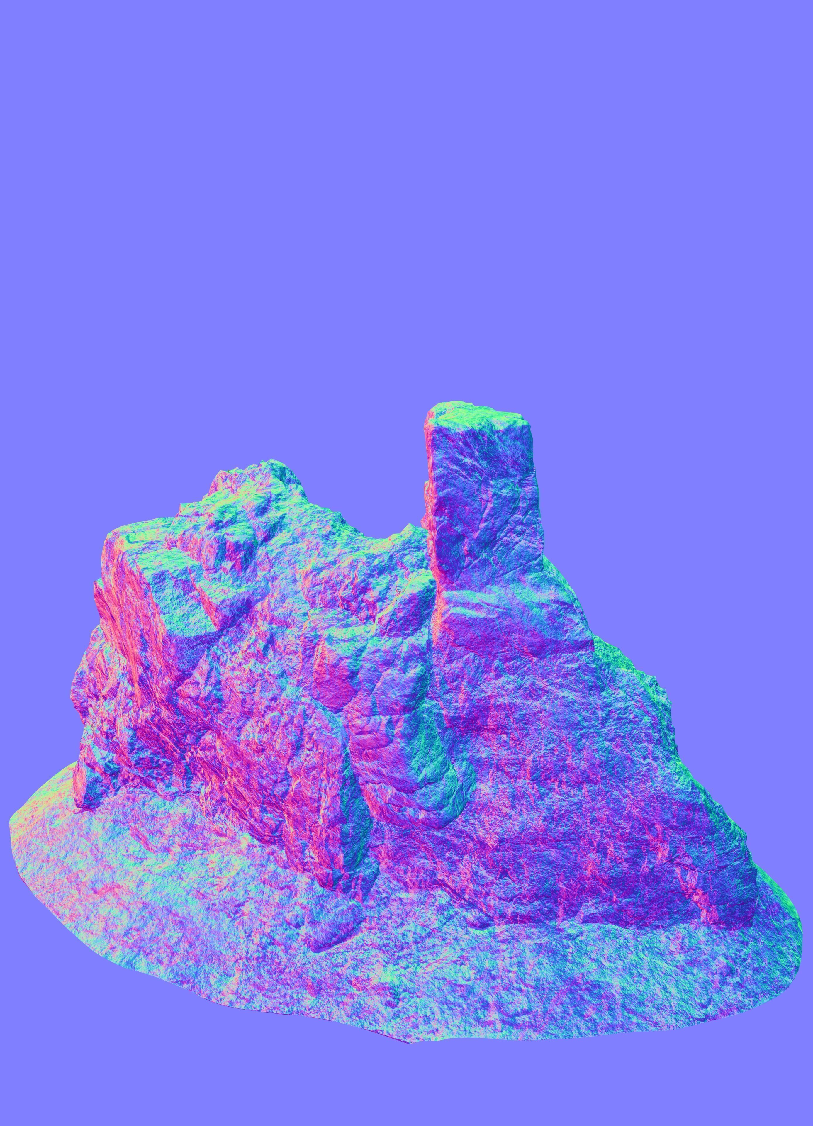 Rock Mountain A2 3D model_11