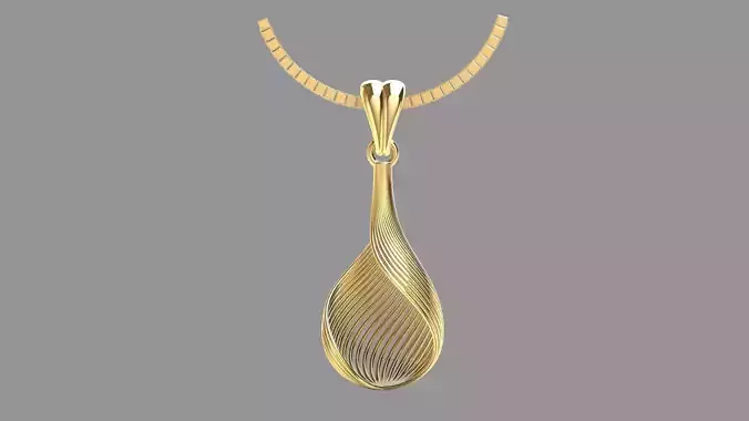Direct Casting Pendant 3D model Texture