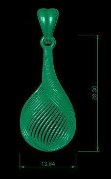 Direct Casting Pendant 3D model Texture 3D print model_21