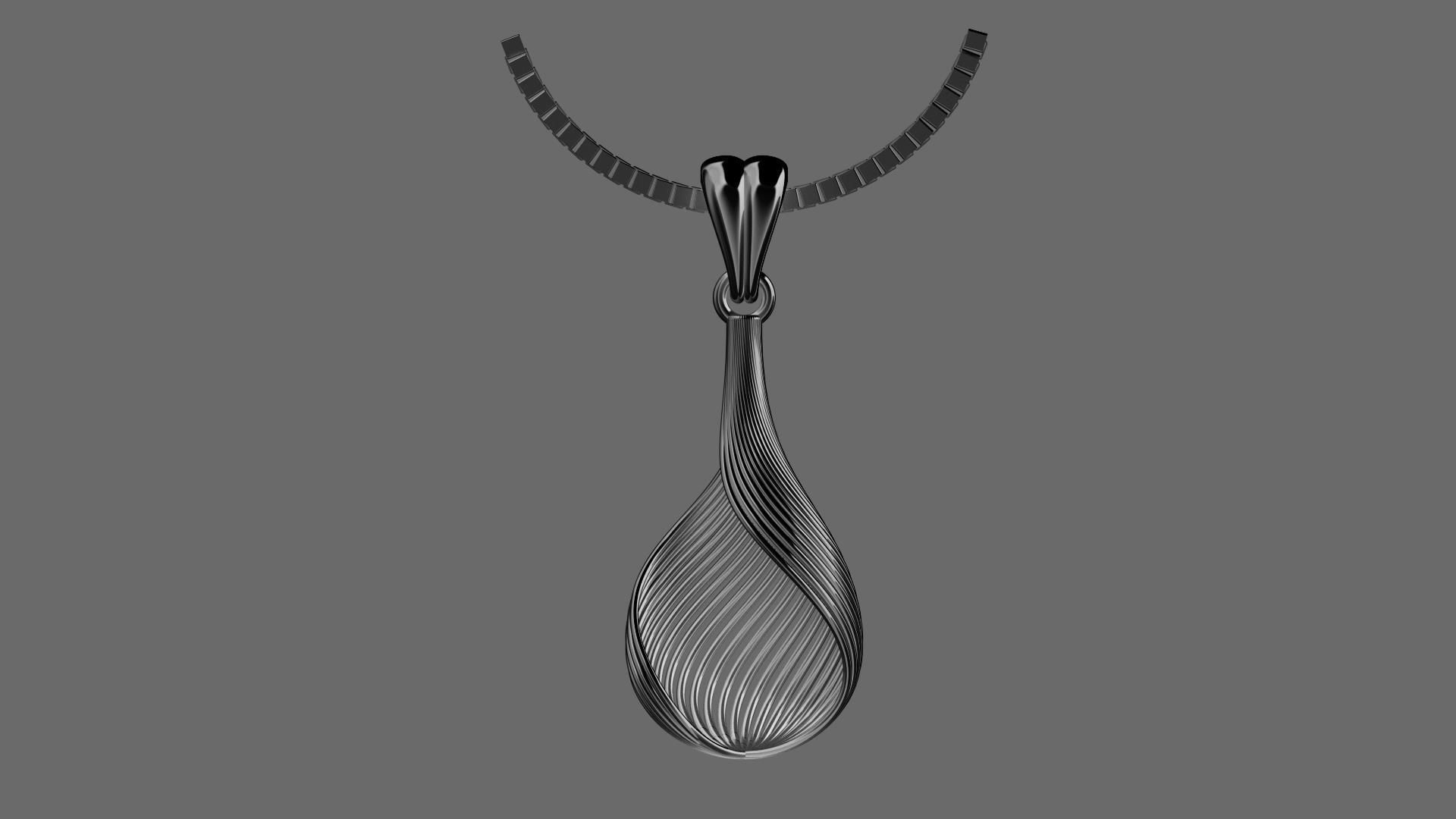Direct Casting Pendant 3D model Texture 3D print model_2