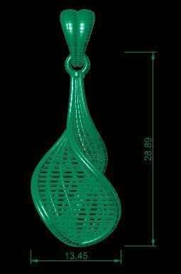 Direct Casting Pendant 3D model Texture 3D print model_8