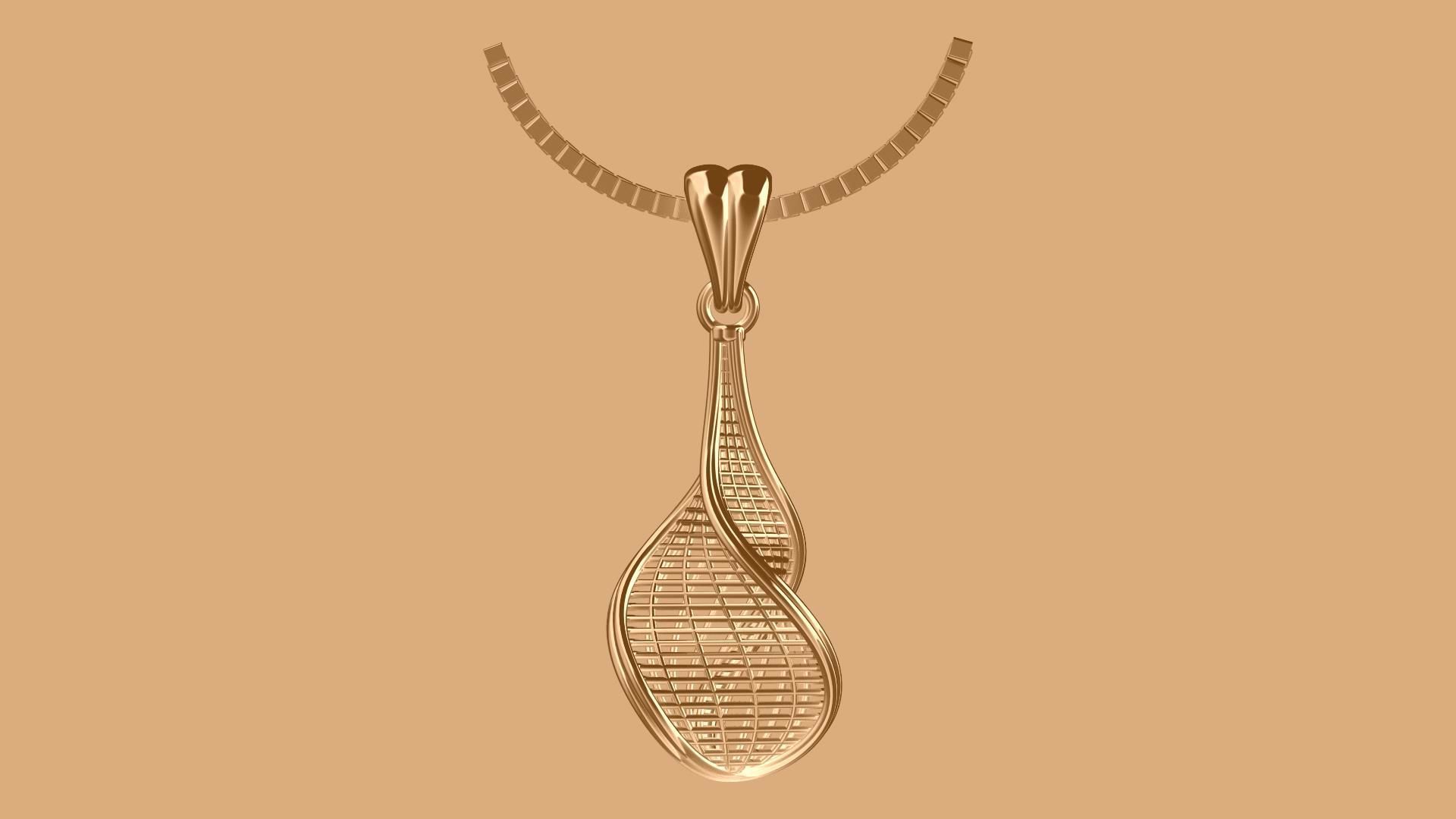 Direct Casting Pendant 3D model Texture 3D print model_3