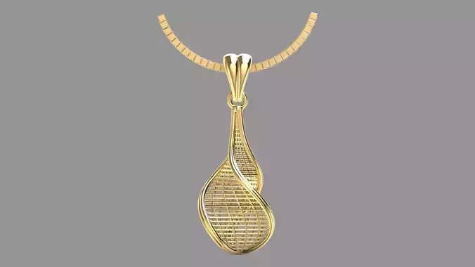 Direct Casting Pendant 3D model Texture