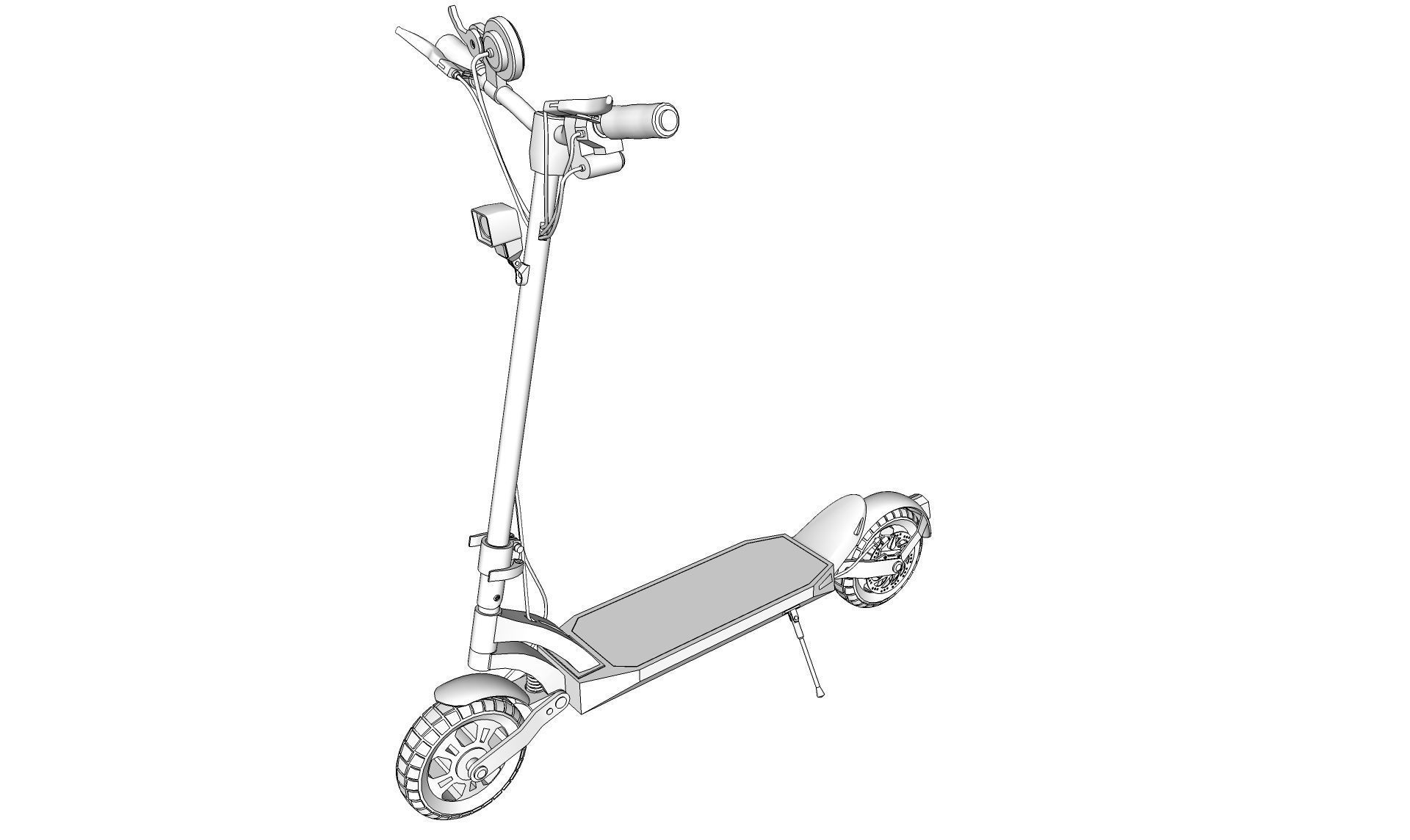 Electric Scooter  3D model_13