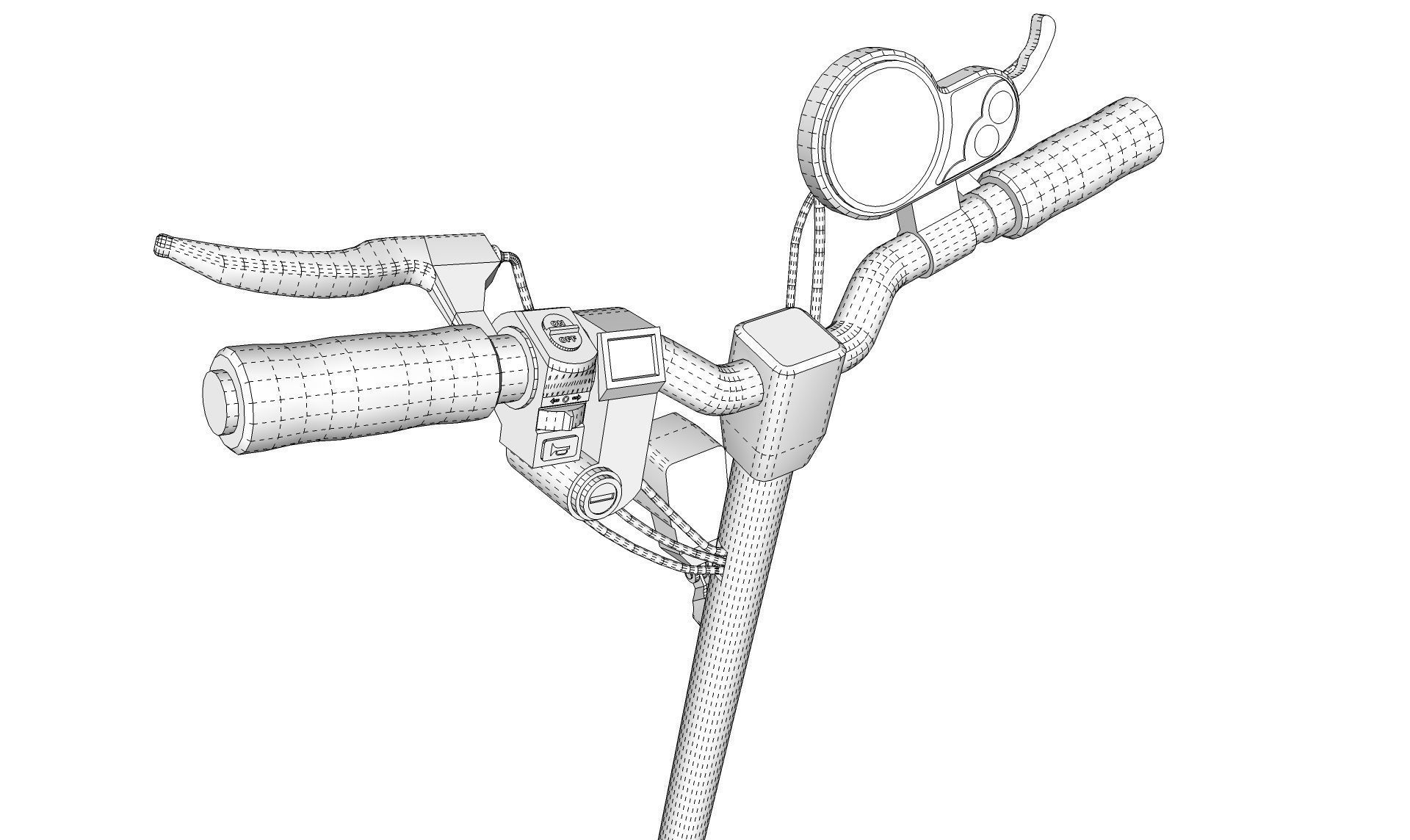 Electric Scooter  3D model_16