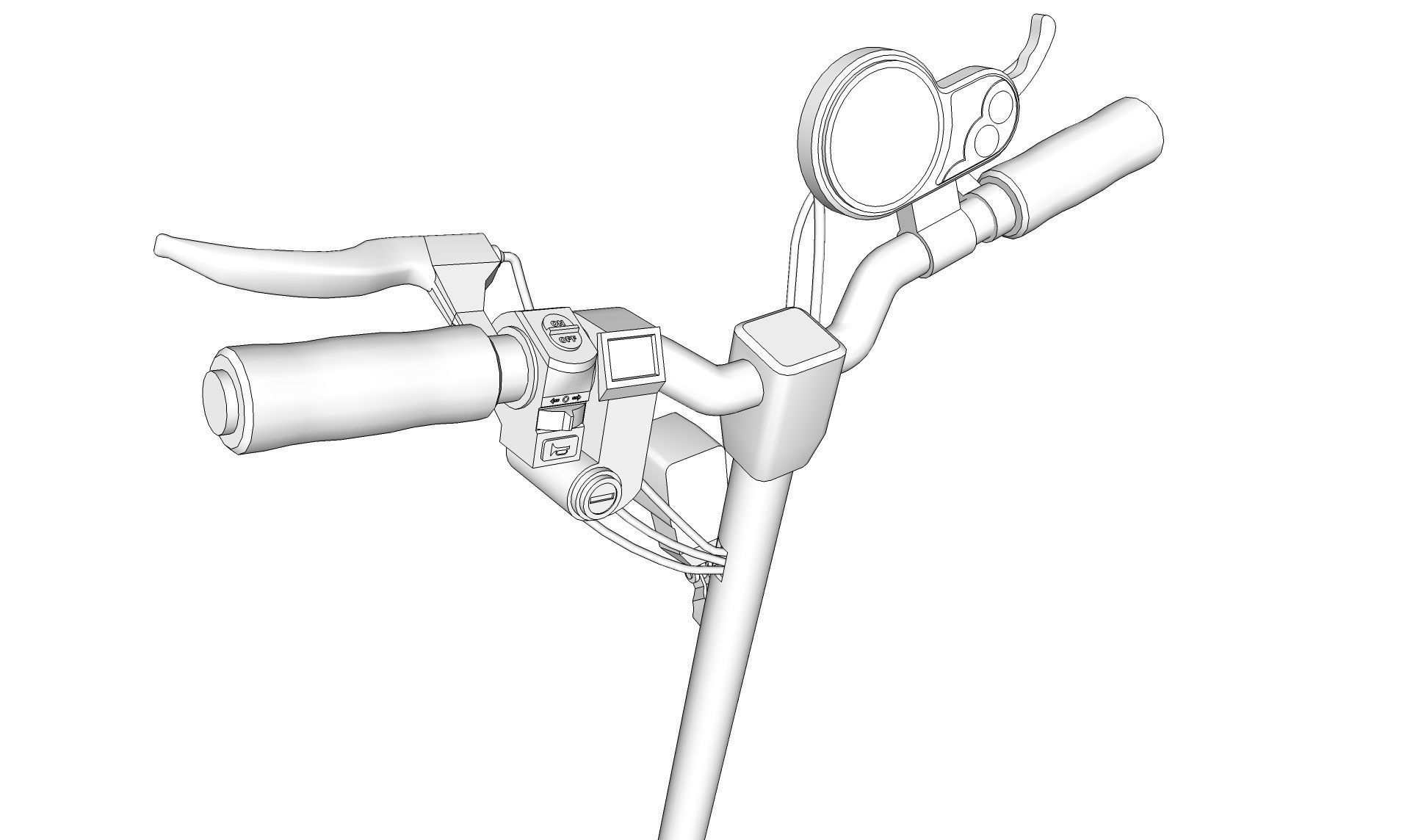 Electric Scooter  3D model_15