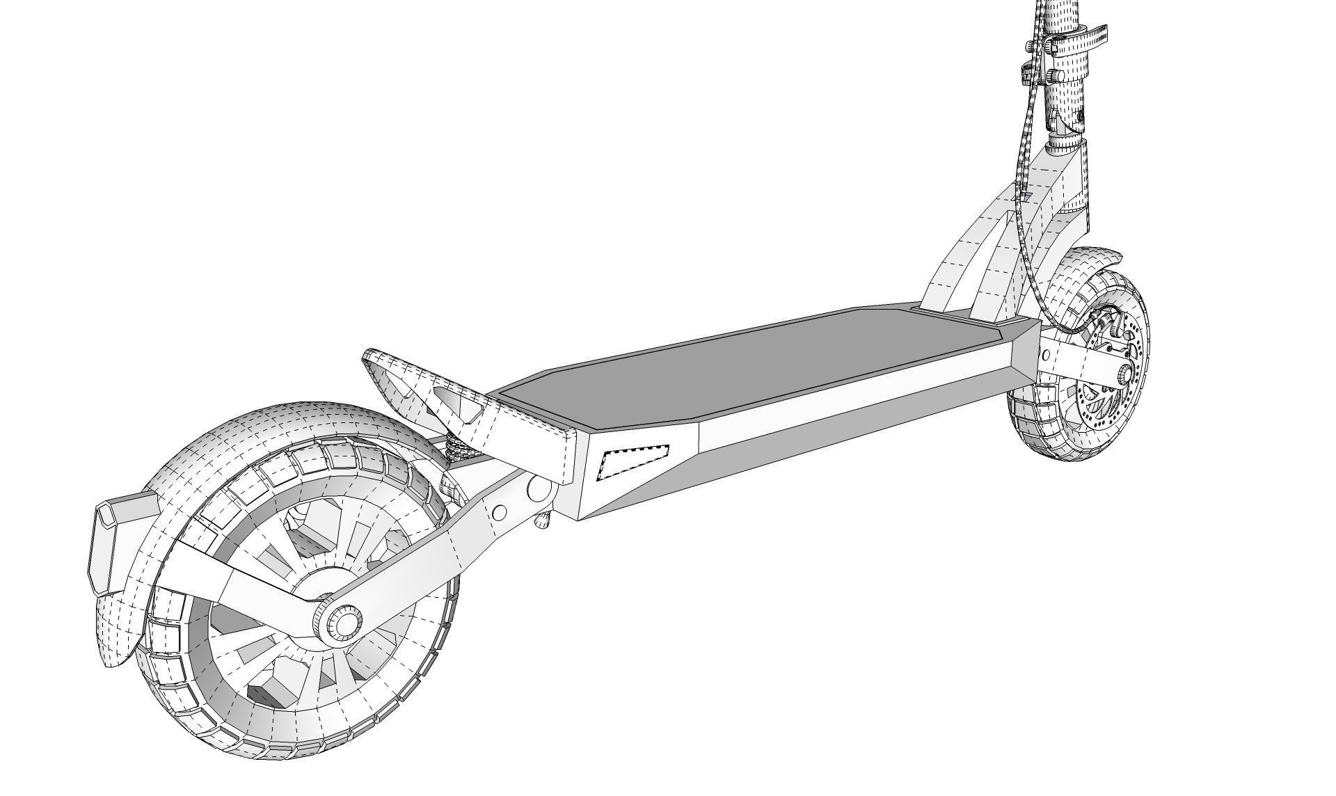 Electric Scooter  3D model_20